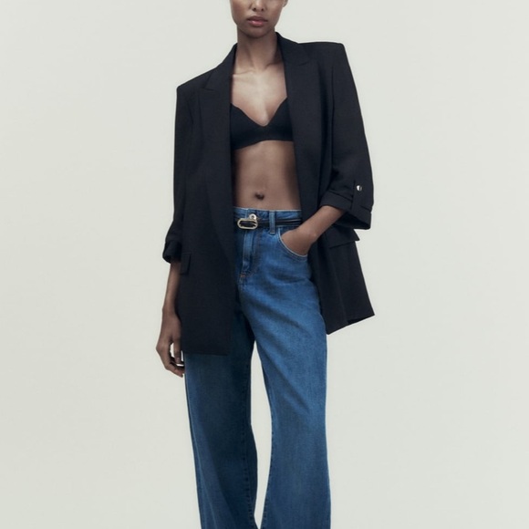 Blazer with roll up sleeves - Picture 4 of 12